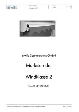 Markisen Modell 100 PDF-Vorschau